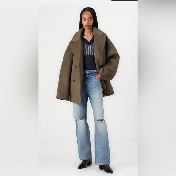 NWT 2nd Day calisa brushed wool brown Coat - Picture 2 of 8